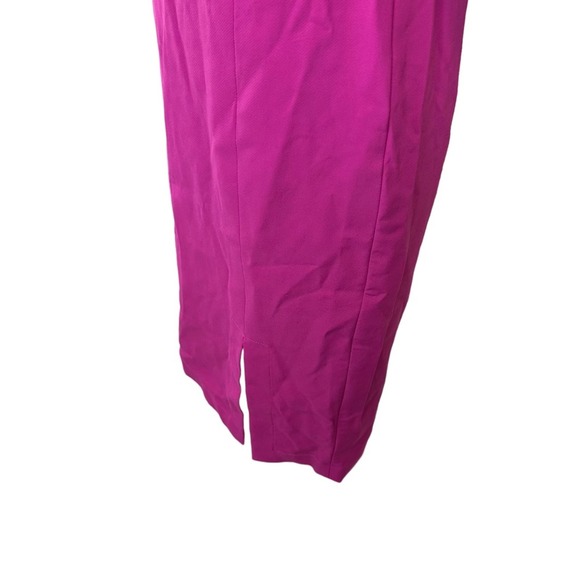 Yigal Azrouel One Shoulder Bi Stretch Dress Womens Short Sleeve Pink 6 NWT - Picture 11 of 13